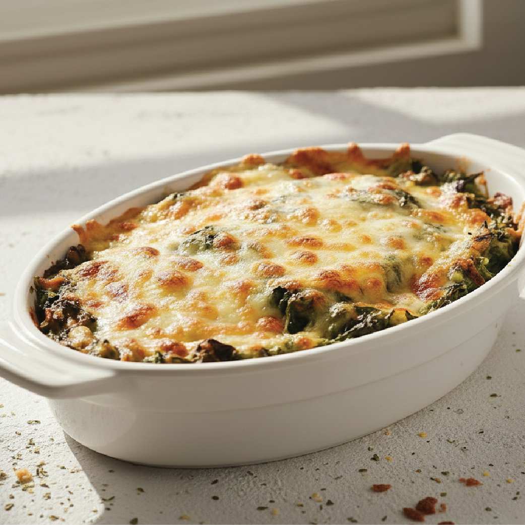 Baked Spinach with Cheese