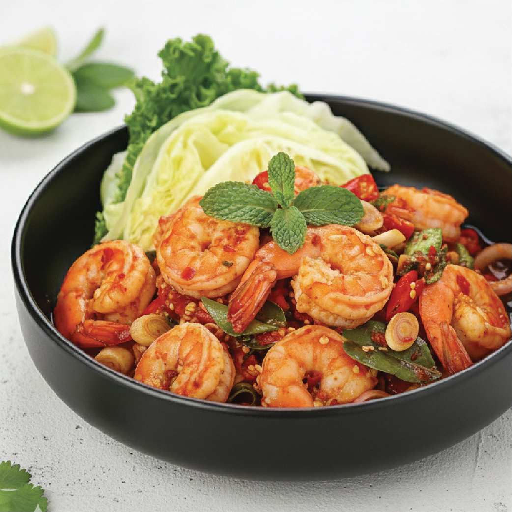Spicy Shrimp Salad with Thai Herb