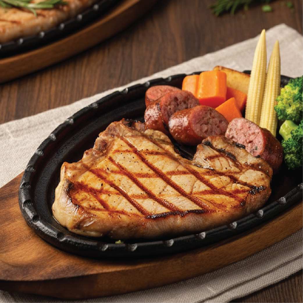 Kurobuta T-Bone with Steak Sausage (Medium) 