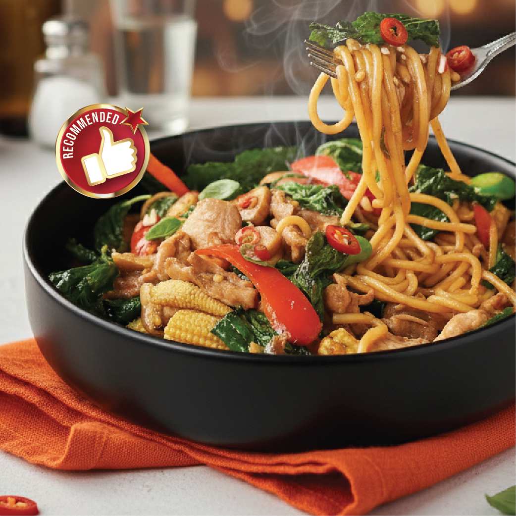 Spaghetti with Spicy Stir-Fried Pork