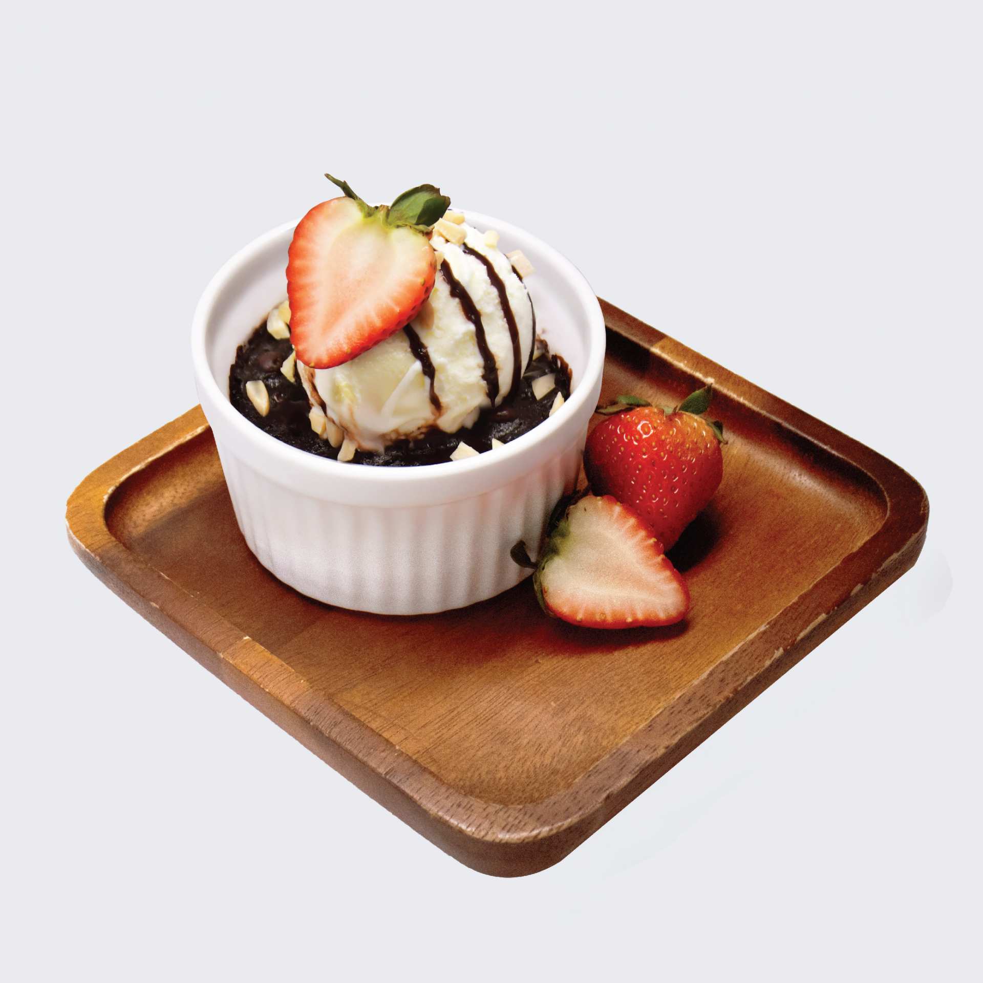 Fudge Brownie with ice-cream