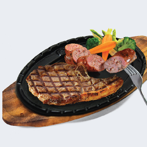Chokchai Premium Prime Rib (Medium) with Steak Sausage