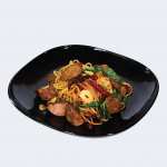 Stir-Fried Spaghetti With Dried Chili Steak Sausage Beef or Pork